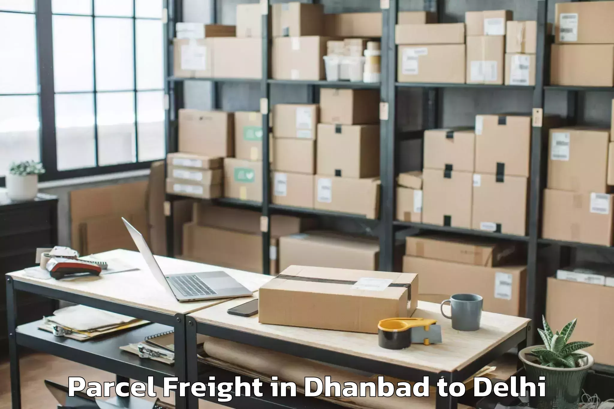 Efficient Dhanbad to Hauz Khas Parcel Freight